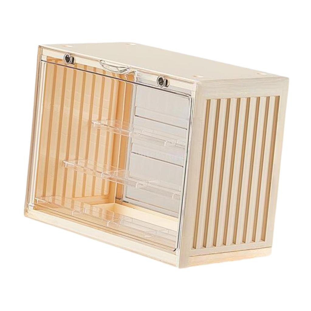 Miniature Display Case Collectibles Display Box Stackable Multipurpose Action Figure Display Case for Office Living Room Home