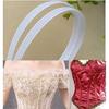 50 Yards Polyester Boning for Sewing - Sew-Through Low Density Boning for Corsets, Nursing Caps, Bridal Gowns, (10mm Wide, White)