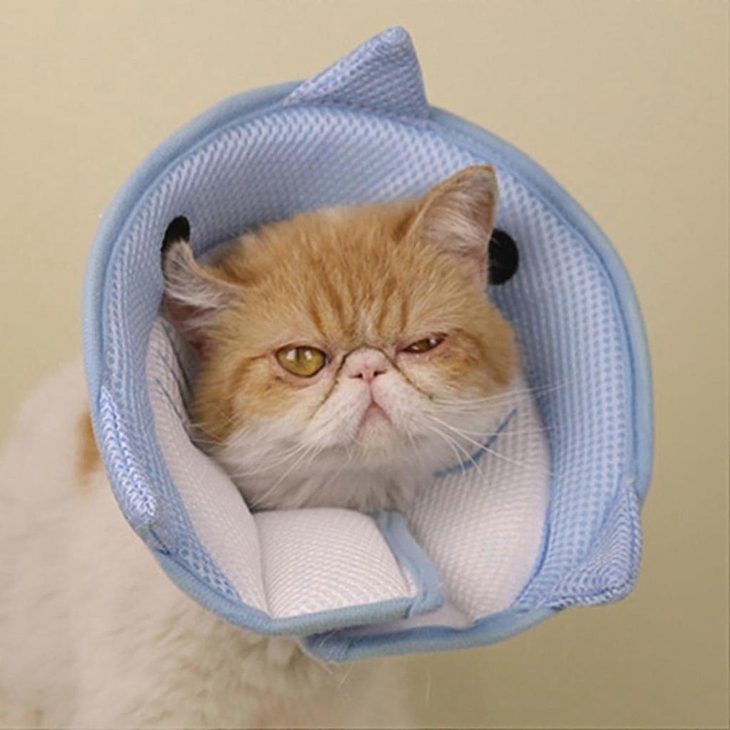 Recovery Cone Shape Good Flexibility Adorable Fastener Tape Mesh Anti-bite Pet Recovery Neck Collar