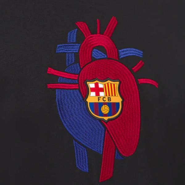 Nike FC Barcelona x Patta Max90 T-Shirt Black Men Tops FJ4208-010