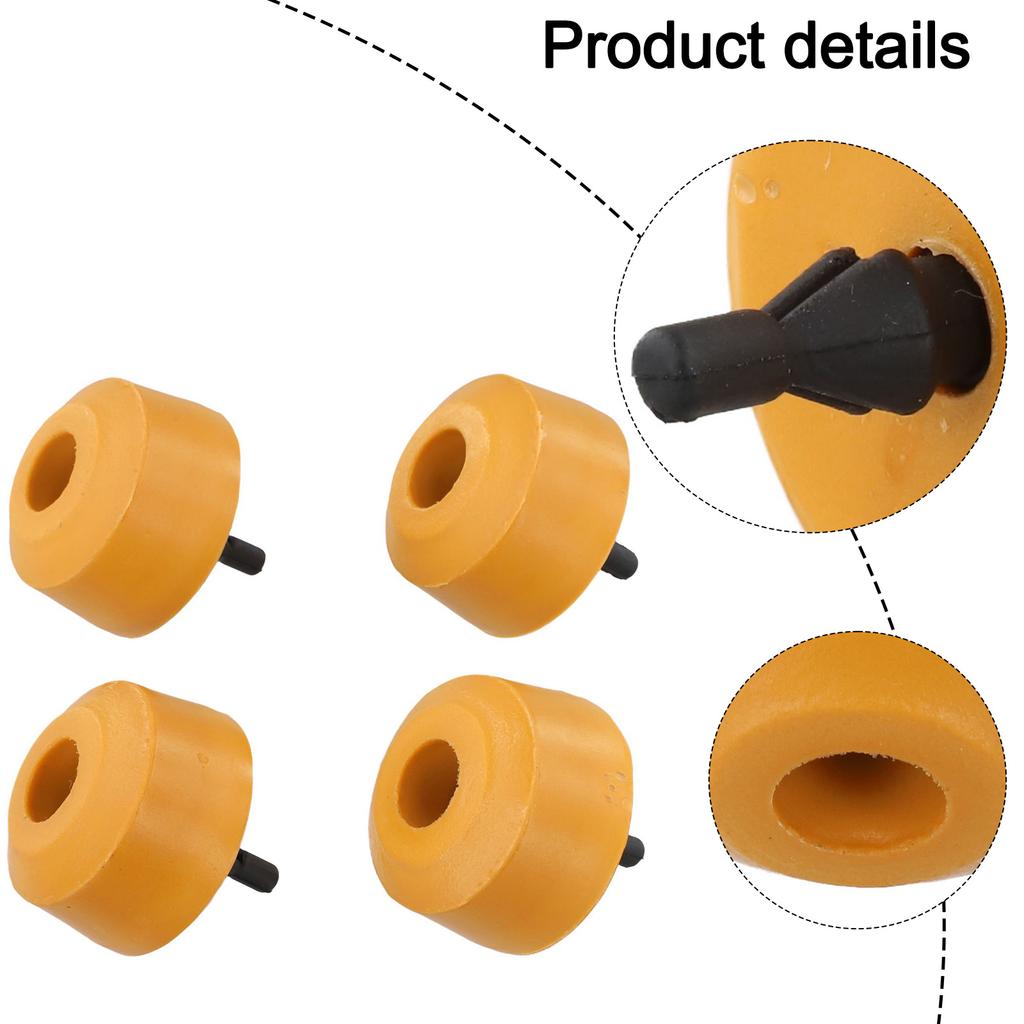 4pcs/set Rear Bump Stop Parts Kit For Leaf Spring Rubber Buffer 2K0511155A For Caddy For Mk3 For Mk4 Automotive Accessories