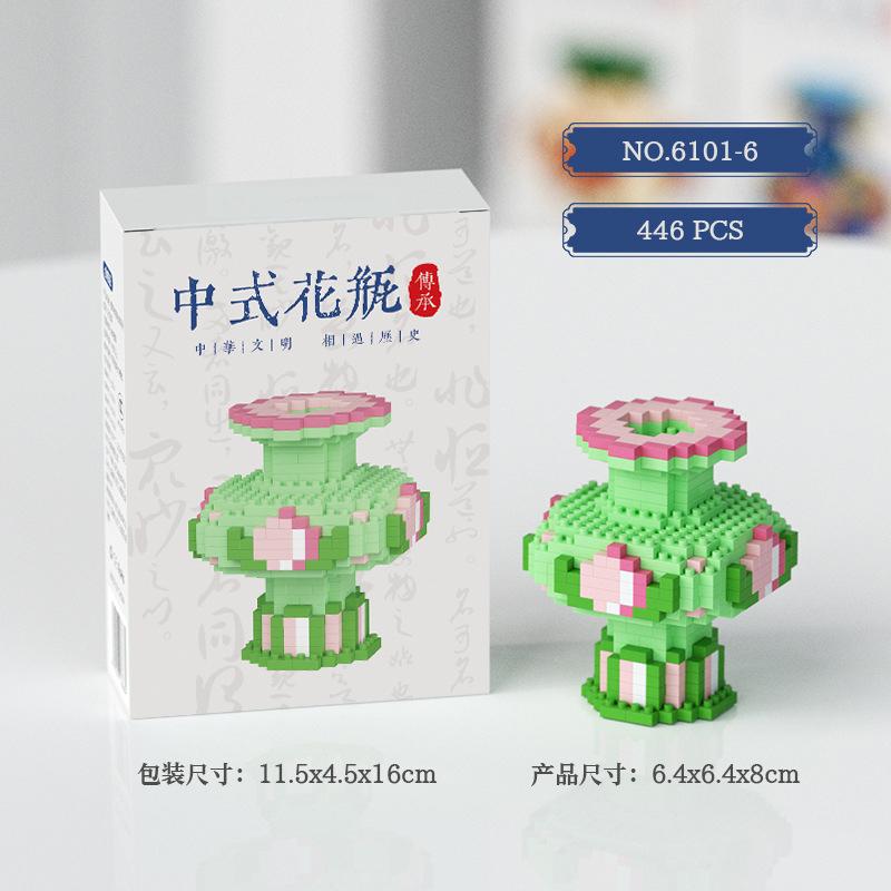 China Flower Bouquet 3d Constructor Model Building Set Flower Mini Bricks Building Blocks Toys for Children Girls 7 To 10 Years
