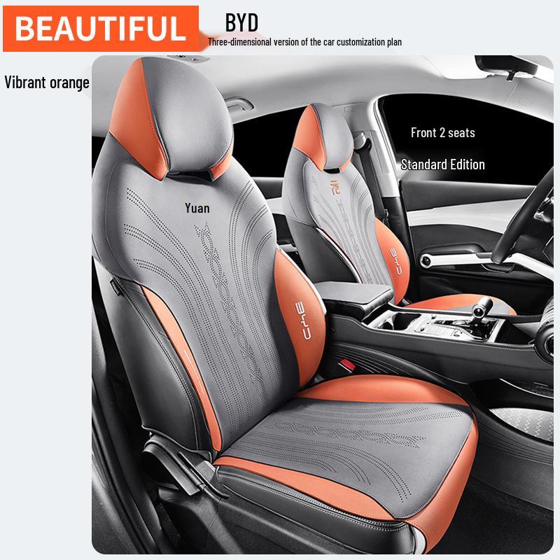 ZFL Sports Leather All-Season Seat Cushion for BYD Yuan PLUS