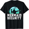 Mermaid Security Shirt Men's Boys Swimmer Dad Merdad Trident Gift Unisex T-Shirt