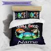 3pcs Custom Name Sally Face Bedding Set Duvet Cover Closure Includes 1 Duvet Cover & 2 Pillowcases for All Seasons Bedroom Decor