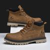 Handmade Men Boots Ankle Winter Leather Shoes Autumn Outdoor Hiking Boots Sneakers High Top Footwear Anti Slip