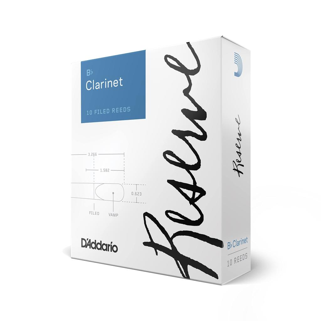 Plátky WoodWinds pro B klarinet RESERVE DCR10355 10 kusů D'Addario D'Addario [Tvrdost 3,5+] []