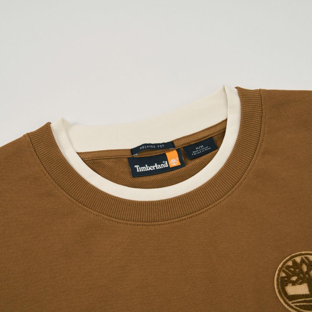 Timberland Men's Crew Neck Sweatshirt Wheat TBC0YH6SEH21