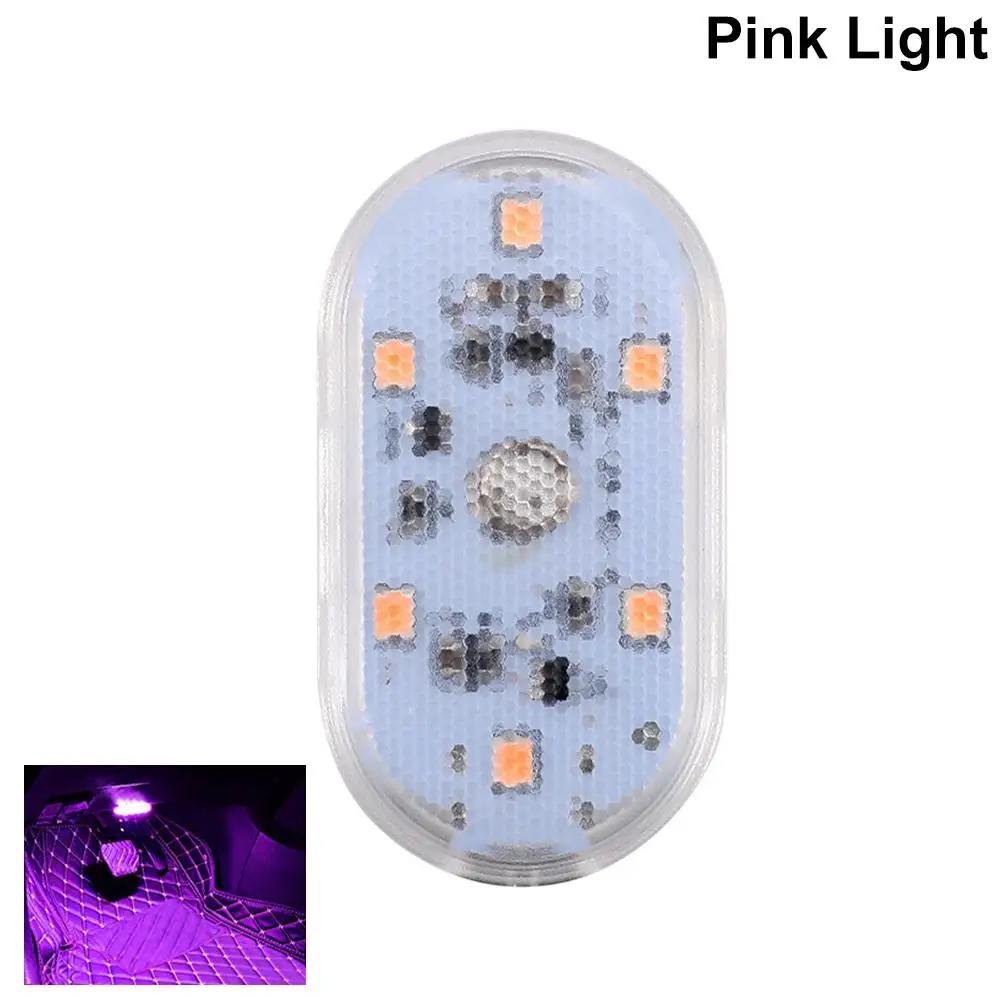 Mini Car LED Light USB Charging Interior Lamp For Armrest Box Touch Magnetic Reading Lamp Foot Light Car Roof Light Read Li E4I4