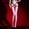 Collants Sans Couture Brillant Dentelle Gelée Aurore pour Femmes, Collants Fins Sexy Soie pour Boîte de Nuit