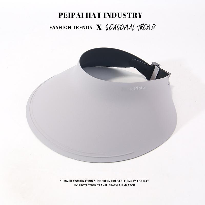 

Empty top hat Outdoor sports sun hat Foldable summer travel beach hat M（56-58cm）