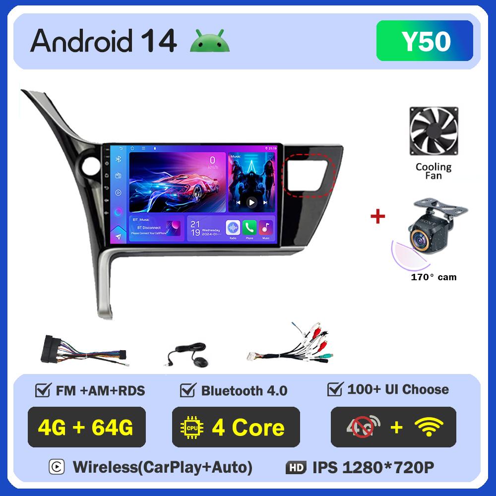 For Toyota Corolla 11 Auris E180 2017 2018 2019 Carplay Auto Screen Wireless Android Auto Car Intelligent Systems AutoMotive DSP