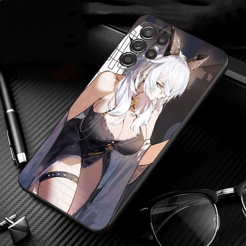 Phone Case For Samsung Galaxy S26 Plus Edge S25 S24 S23 S22 Ultra S23 S22 S25 Plus S24 FE Anime Girl