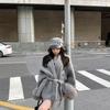 Tossy Fox Fur Woolen Overcoat Women's Short Coat Office Lady Elegant Double-sided Woolen Coat Cardigan Jackets Loose