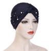 Fashion Gentlewomen Headscarf Hat Muslim Changeable Headdress Exquisite Elegant Beaded Hat