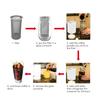 Stainless Steel Cold Brew Coffee Filter Ultra Fine Mesh Wide Mouth Coffee Filter  Iced Tea Maker