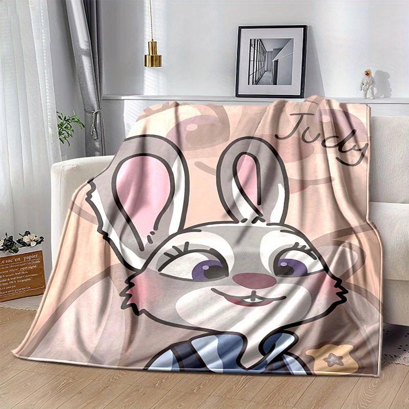 1pc Judy Hopps Blanket Soft Coverlet for Home Decor, Couch Throw, Outdoor Use, Travel