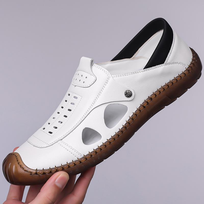 Fashion All-match Men Sandals Comfortable Simple Light Anti Slip Beach Slippers Fashion Soft Sole Walking Shoes Summer Men Casual Shoes