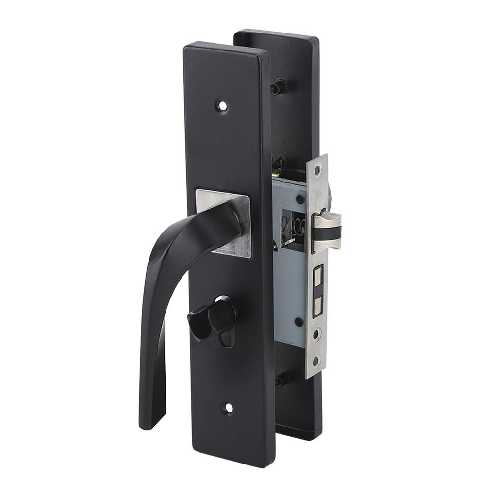 Set de încuietori pentru dormitor, interior pentru casă, baie, silențios, aliaj de aluminiu cu mâner din lemn masiv