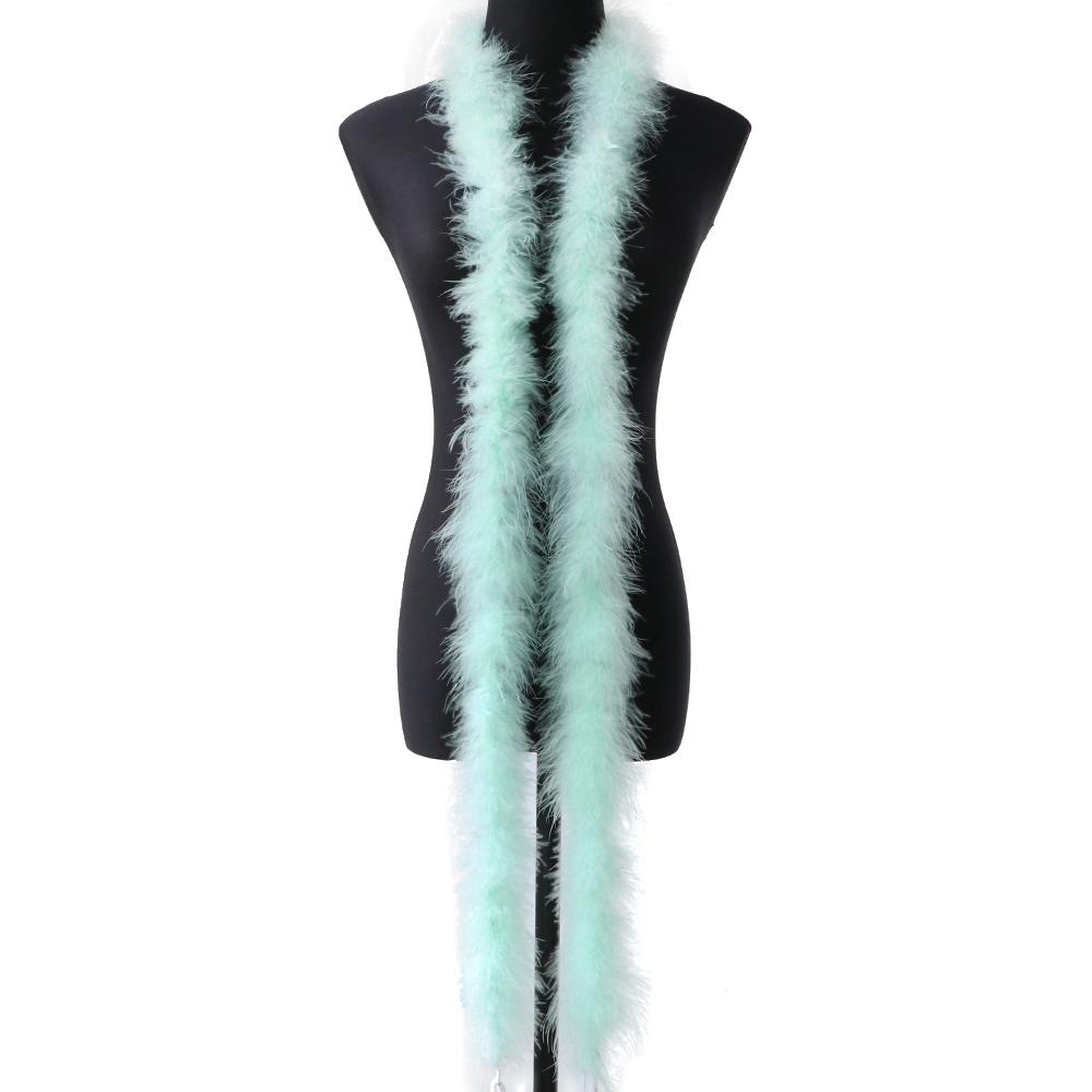 2Meters Baby Pink Marabou Feather Boa Turkey Feathers Ribbon Shawl For Wedding Dress Making Decoration Plumes Crafts