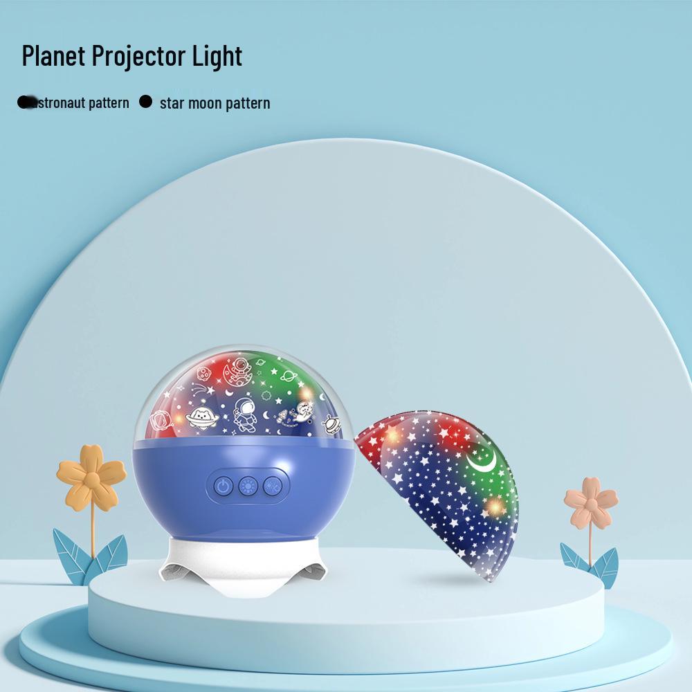 Starry Sky Rotating Night Light - Creative 360° Colorful Projector for Kids