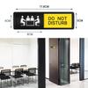 Waterproof Reminder Signs Self adhesive Door Slider Signs Hotel Bulletin Board  Office Room
