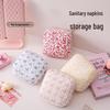 Chic Compact Square Bag: Stylish Large Opening for Convenient Sanitary Napkin & Cosmetic Storage