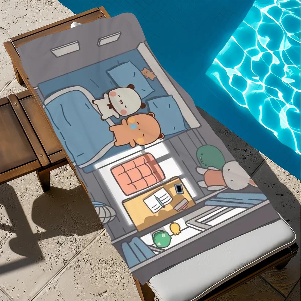 

DUDU BUBU Kawaii Towel Pool Beach Towel Portable Quick Fast Dry Sand Outdoor Travel Swim Blanket Thin Mat Bath Towel W40*H60(CM)