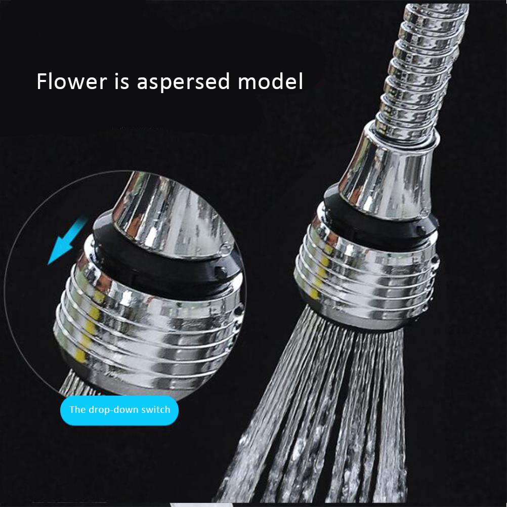 360 Grad Drehbarer Wasserhahn Hahn Düse Filter Adapter Wassersparender Filter Sprüher für Badezimmer