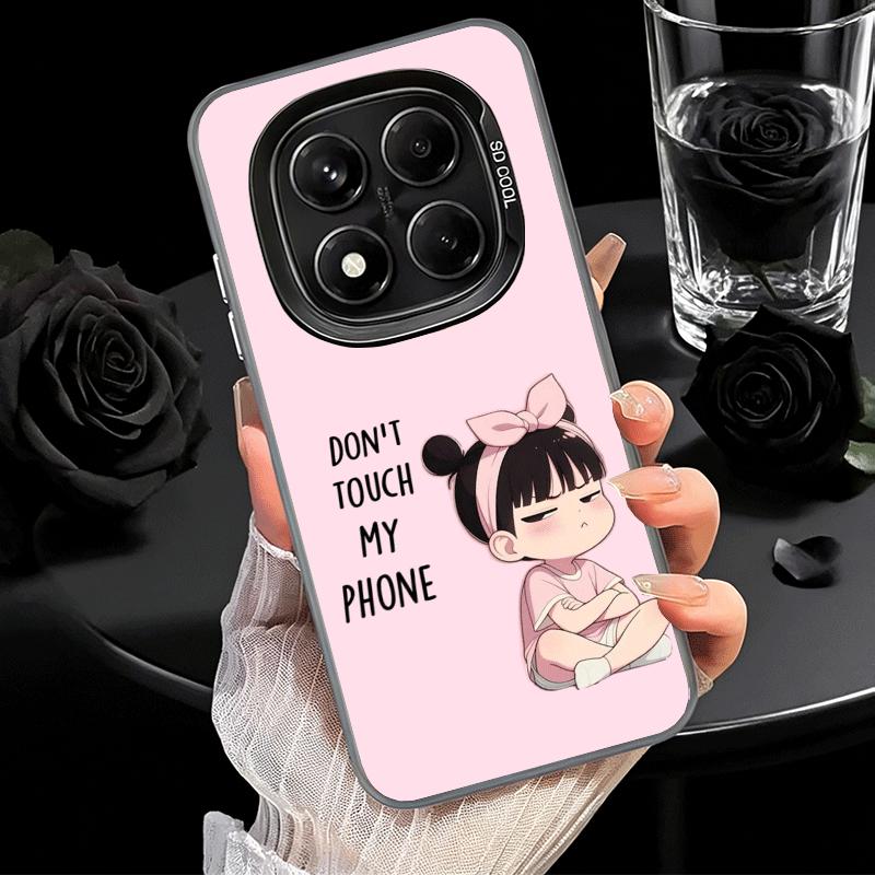 Funny Dont Touch My CallPhone Shockproof Phone Case for Xiaomi Redmi Note 15 14 13 12 Pro Plus 11 11S 11T 5G Cover Anti Fall Fun