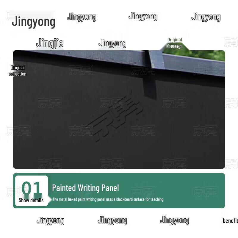 Jingyong Mobile Wooden Blackboard with Stainless Steel Stand