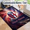 Custom Text Printed Rug Bologna FC Non Slip Floor Carpet For Home Room Decor