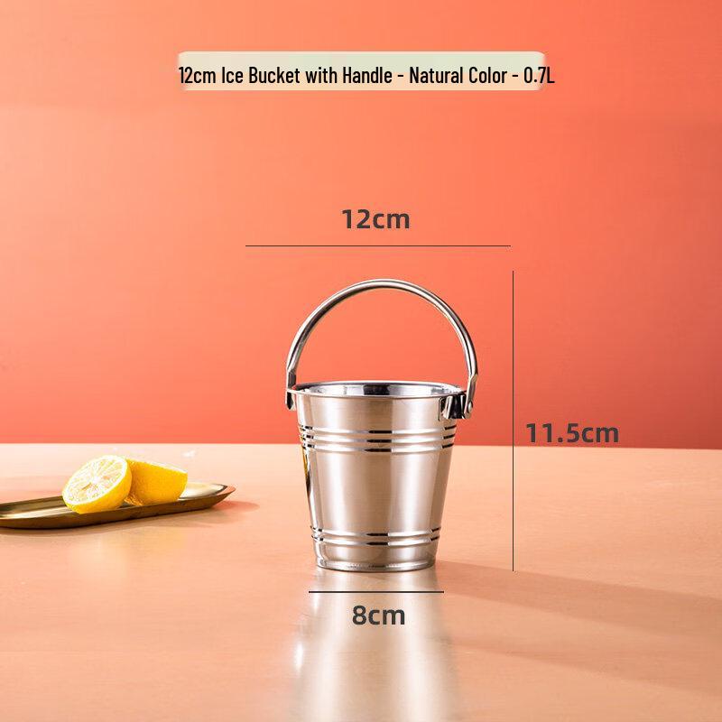 ZISIZ Stainless Steel Ice Bucket