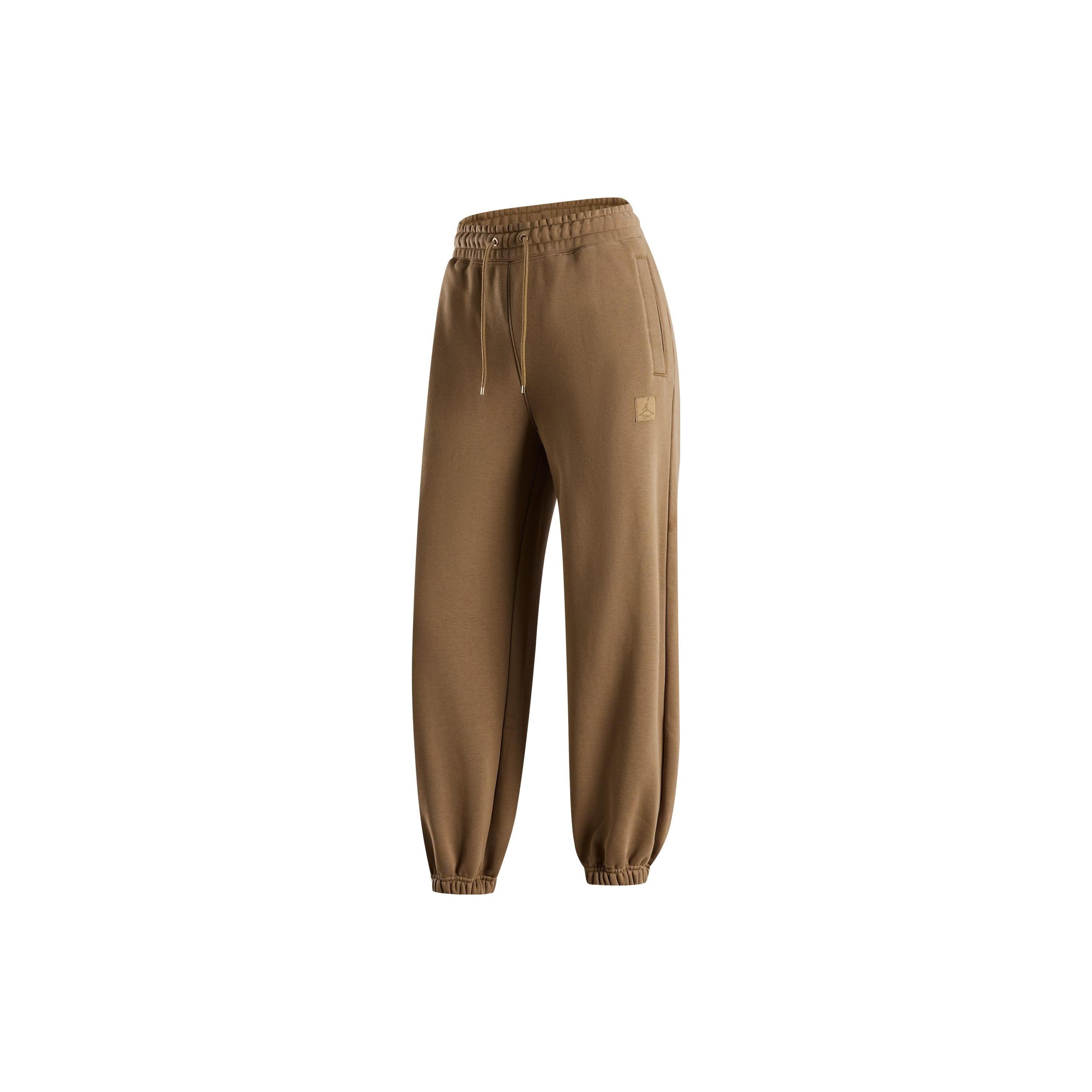(WMNS) Air Jordan Flight Pants Brown Kelp Women s FB5114-395 L