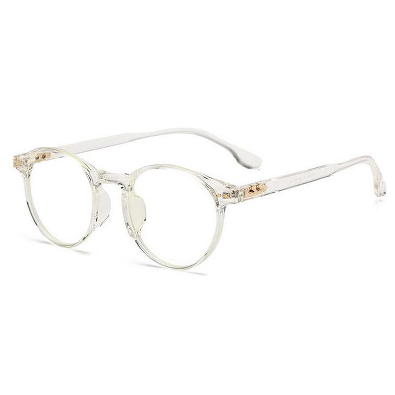 

Rice Nails Round Frame Anti-Blue Light Computer Glasses Frame Women Prescription Eyeglasses Diopter 0 -0.5 -0.75 -1.0 To -6 0