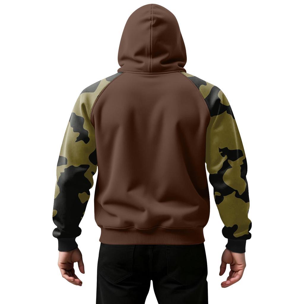 Men's Camouflage Sweatshirt Hoodie Men's Sports Large Size Casual Sweatshirt