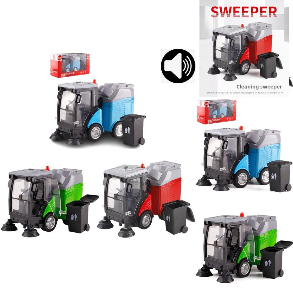 Engineering Garbage Truck Model With Sound Light Features For Kids Play And Collectors