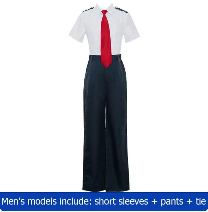 Anime My Hero Academia Midoriya Izuku Cosplay Kostým Todoroki Shoto Školní Uniforma Set Paruka Oblek Unisex Halloween Hraní Rolí