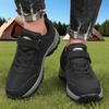 Men's Sneakers Waterproof Comfortable Durable Walking Shoes Classic Solid Color Outdoor Camping Off-road Shoes Chunky Sneakers