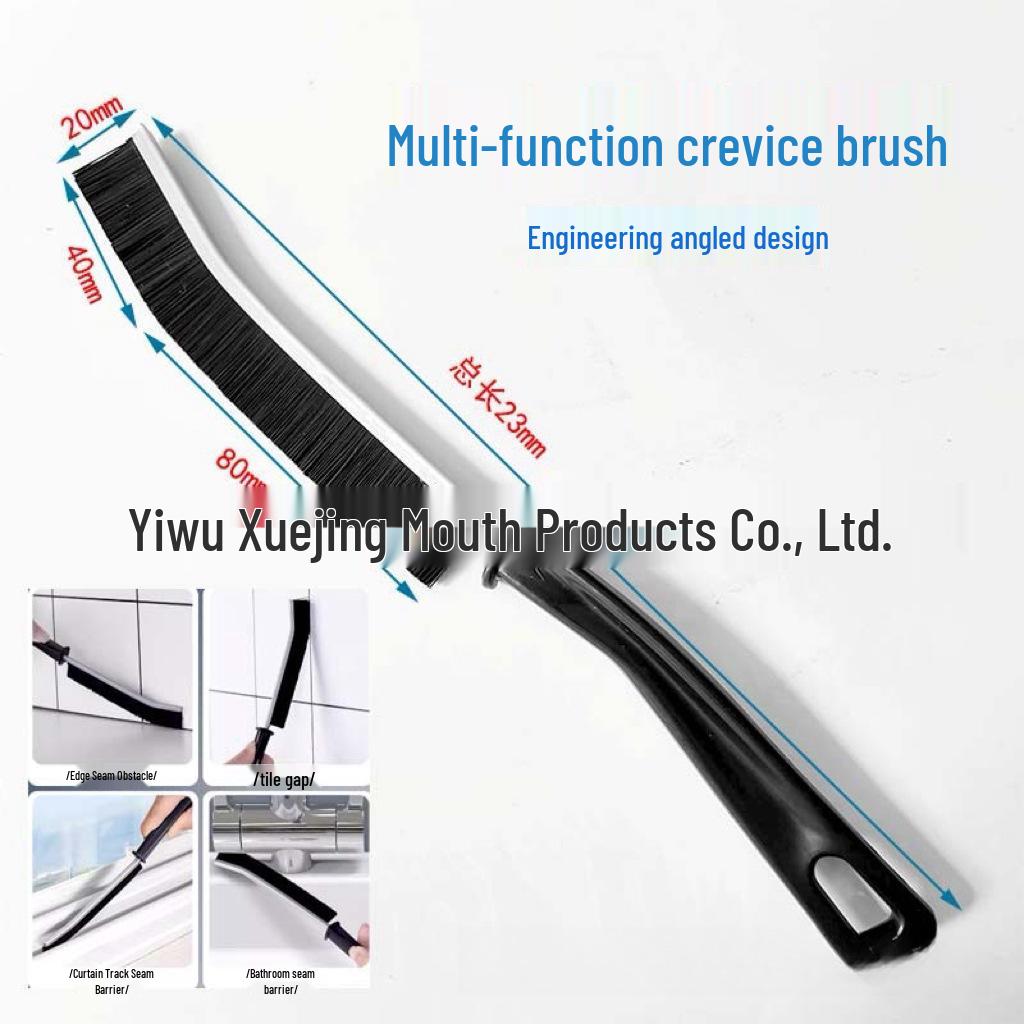 Multifunctional Crevice & Seam Cleaning Brush for Bathroom, Kitchen & Windows