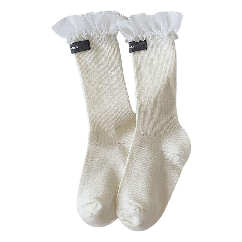 Women's Summer Ankle Socks Summer Crew Socks Lace Middle Tube Socks Japanese Style Cute Boot Socks Streetwear Gift