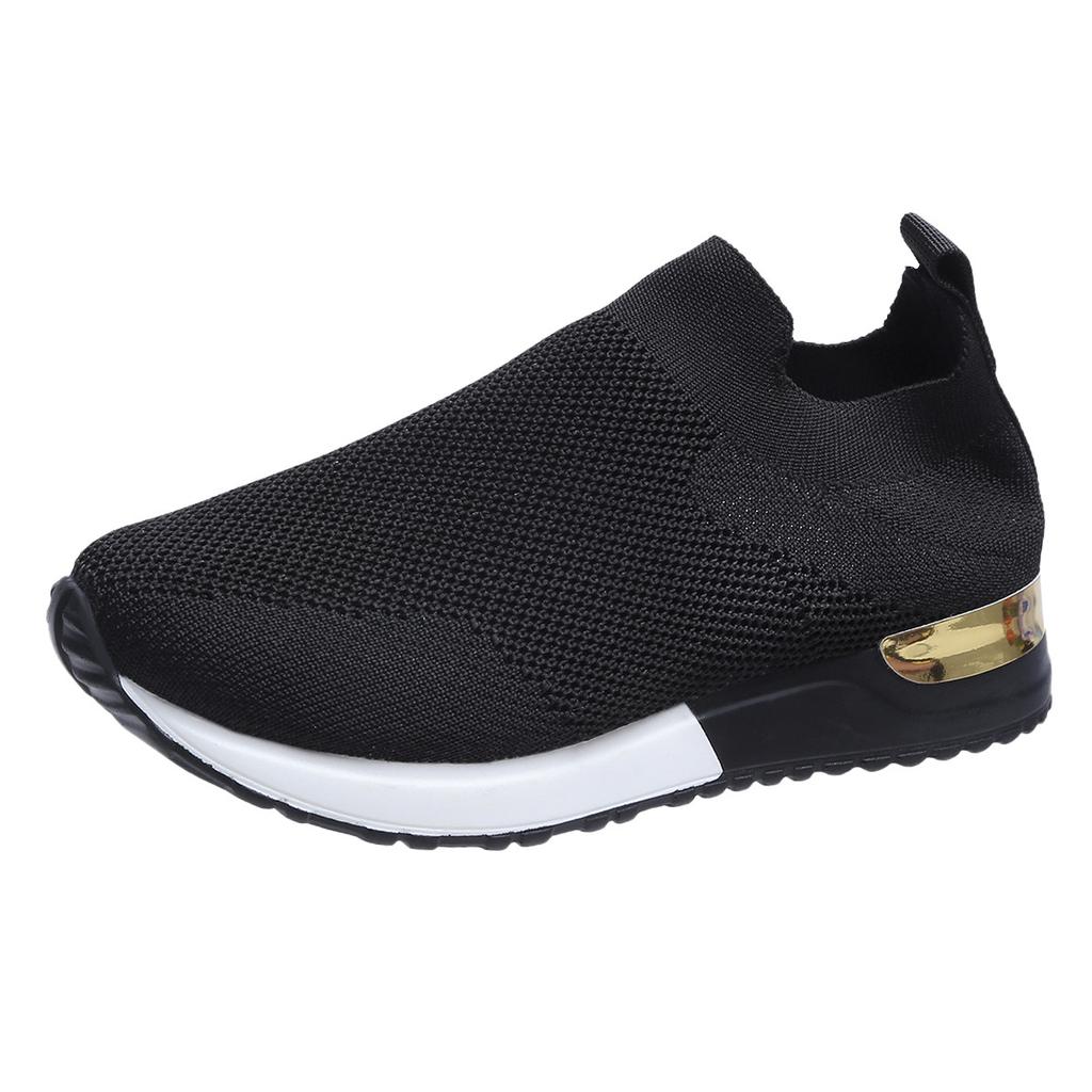 New sports fly-woven socks shoes elastic cloth large size women's shoes