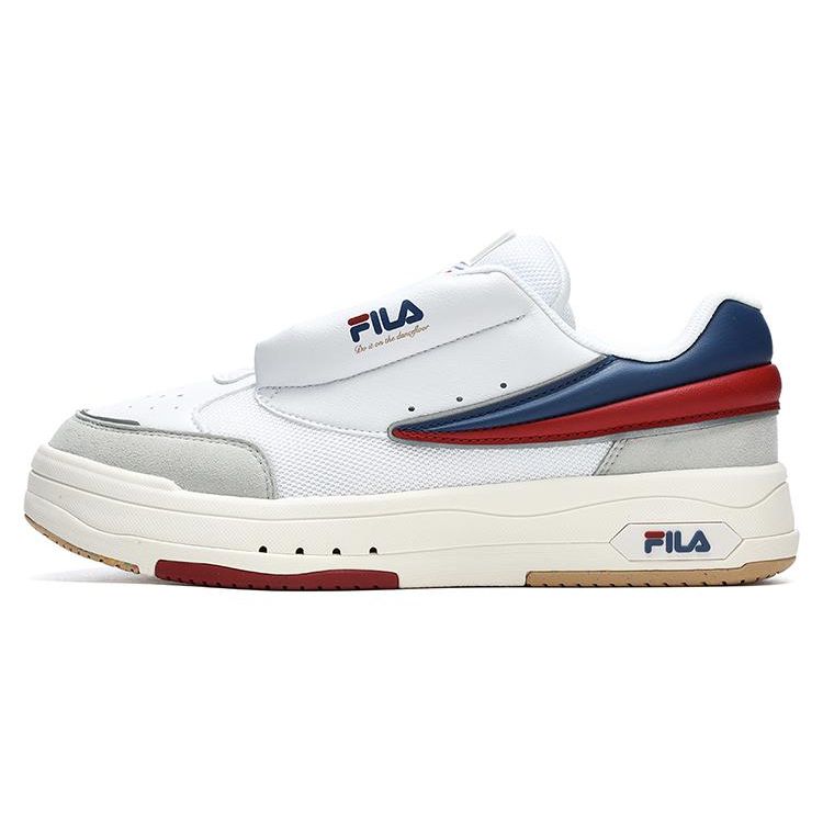 Fila Mix Fabric Synthetic Leather Dance Shoes Low Top Skate Shoes Men Sneaker White F12M244201FWT