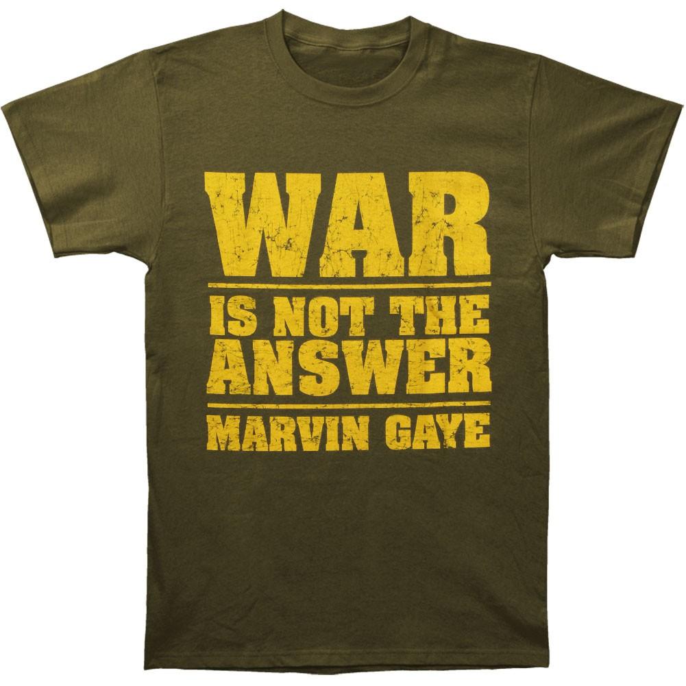 Men s Marvin Gaye War T-Shirt Mens Womens Tees Top Green 3XL