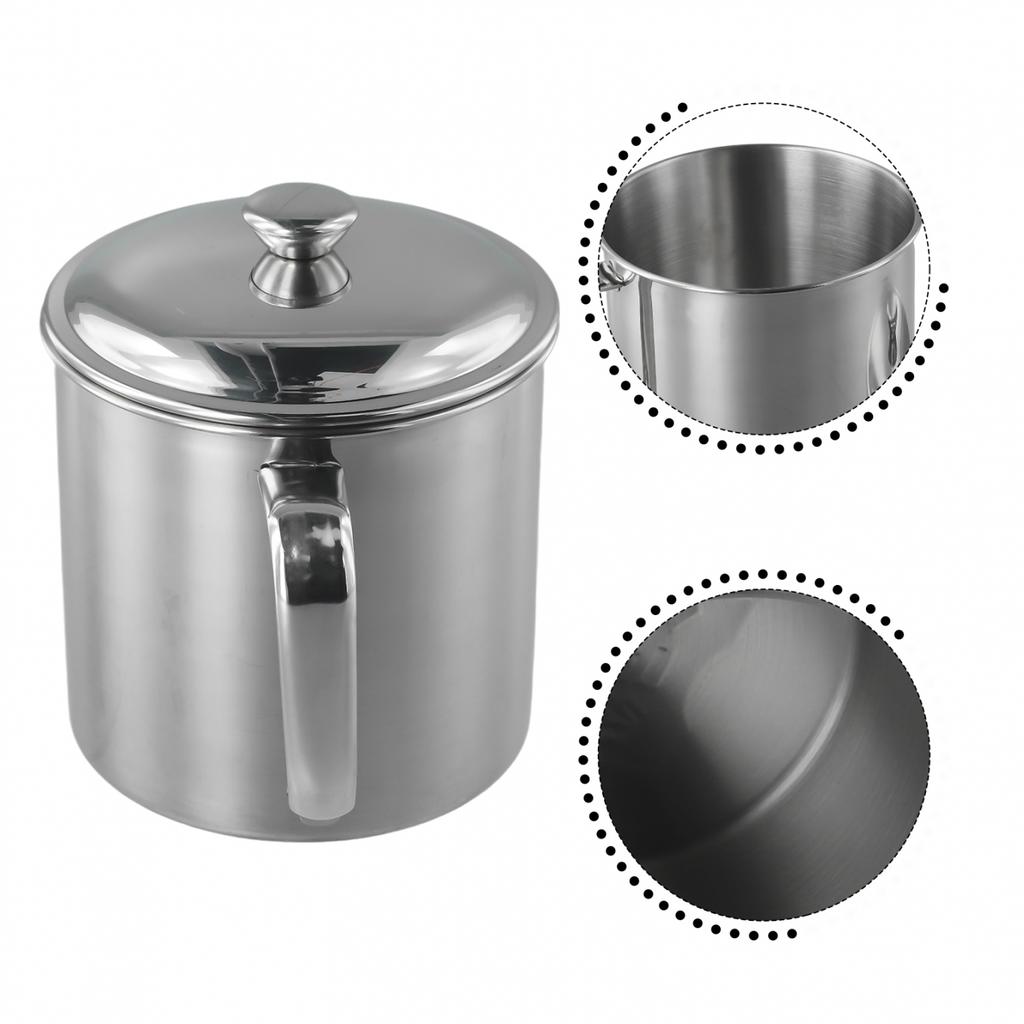 With Handle Stainless steel Cup 1pc Water Coffee Tea Camping Drinking Mug