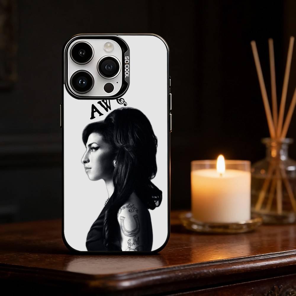 

Чехол для телефона Amy W-Winehouse 80-х Цвет Серебристая Ракушка Для IPhone 17 16 15 14 13 12 11 Pro Max Plus iPhone14ProMax