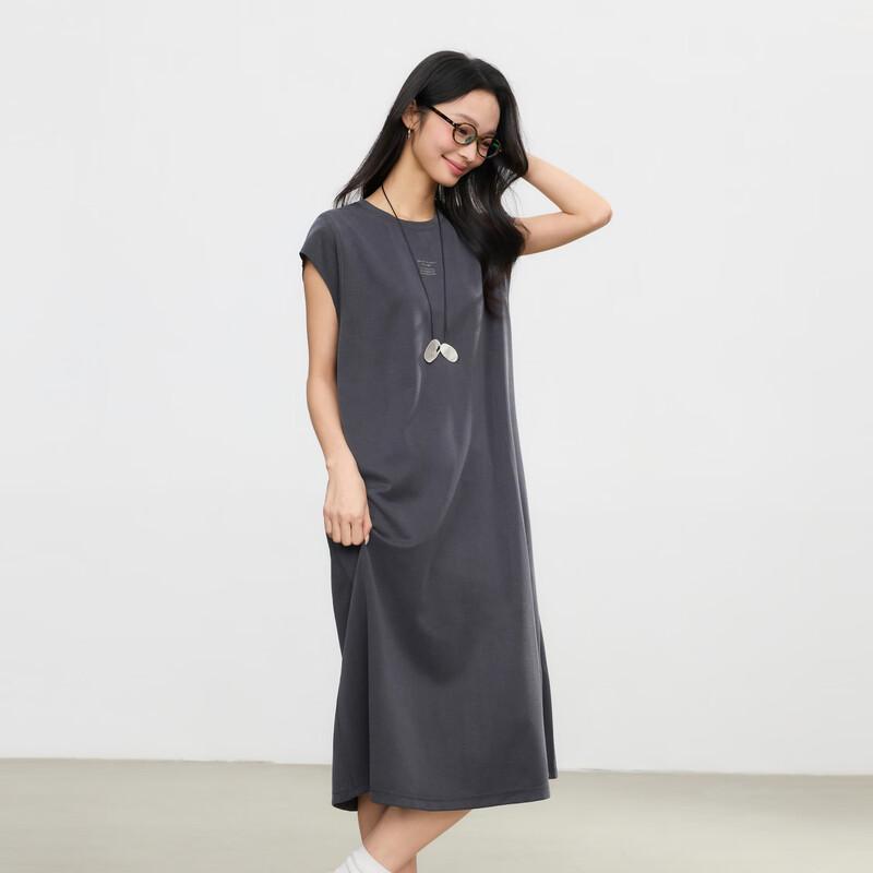 Elva' Island Summer Casual Short-Sleeve Midi Dress