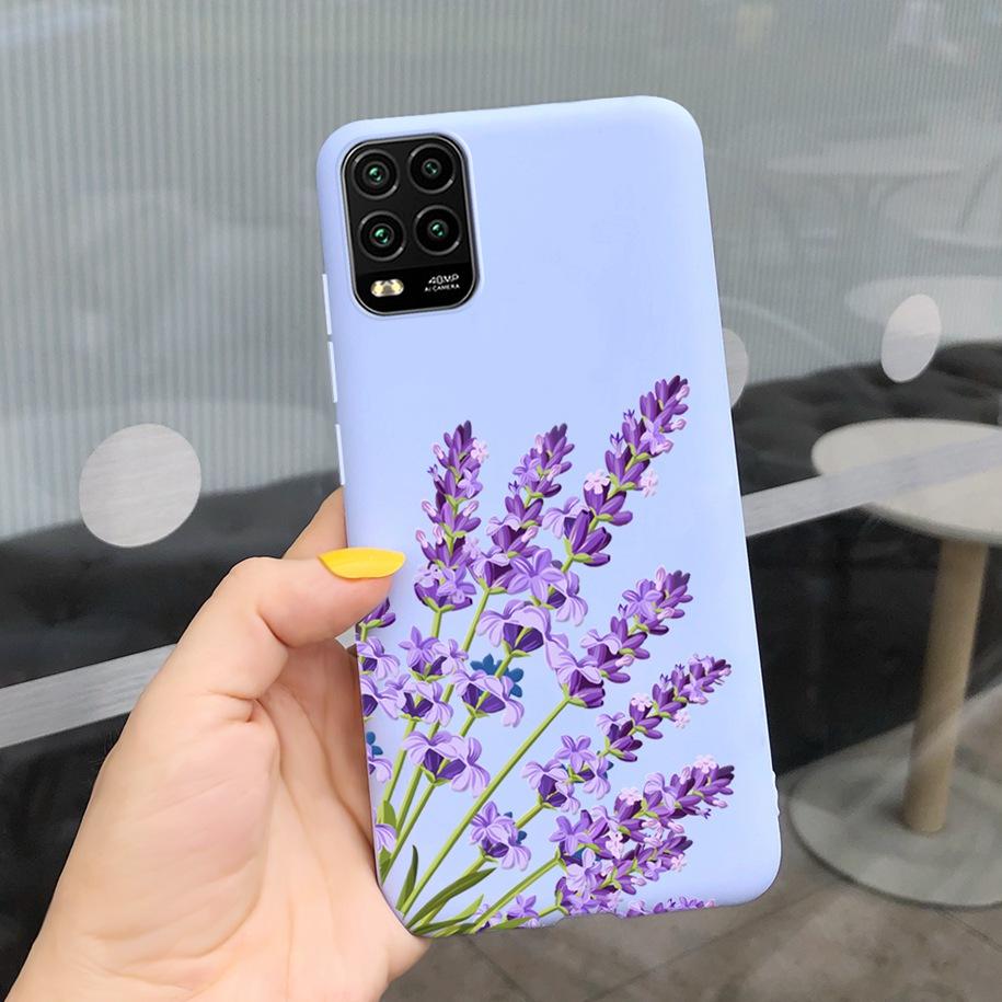 For Xiaomi Mi 10 Lite 5G Case Cute Cartoon Cow Soft-Touch Silicone Bag Back Cover For Xiomi Mi 10 Lite 5G Protector Bumper Funda