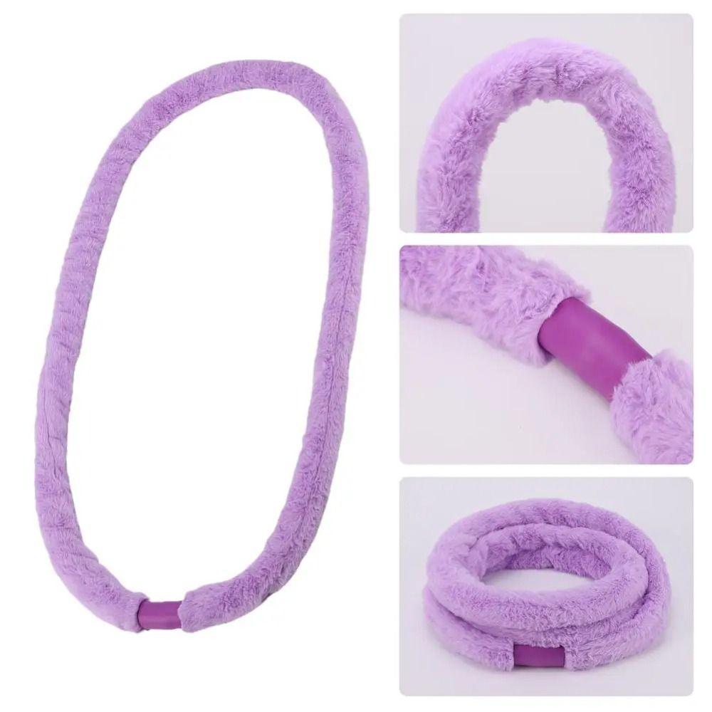 Weighted Design Soft Fitness Hoop Soft Velvet Spring Yoga Circle Fitness Waist Trainer Exercise