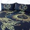 Gold Duvet Cover Bedding Set 240x220 Twin Queen King Size Comforter Double Bed Quilt Cover 135 Euro Bed Linen 2 Bedrooms 200x200